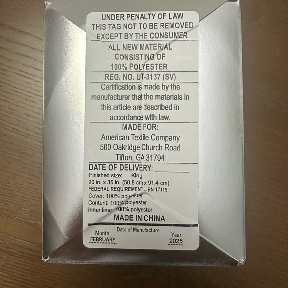 Allerease Platinum Zippered Pillow Protector - King, White - Picture 4 of 4